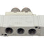 Used SMC SY5120-5DZ-N7T Solenoid Valve, 5/2-Way, 1/4in Tube/NPT, 0.7MPa, 24VDC Coil