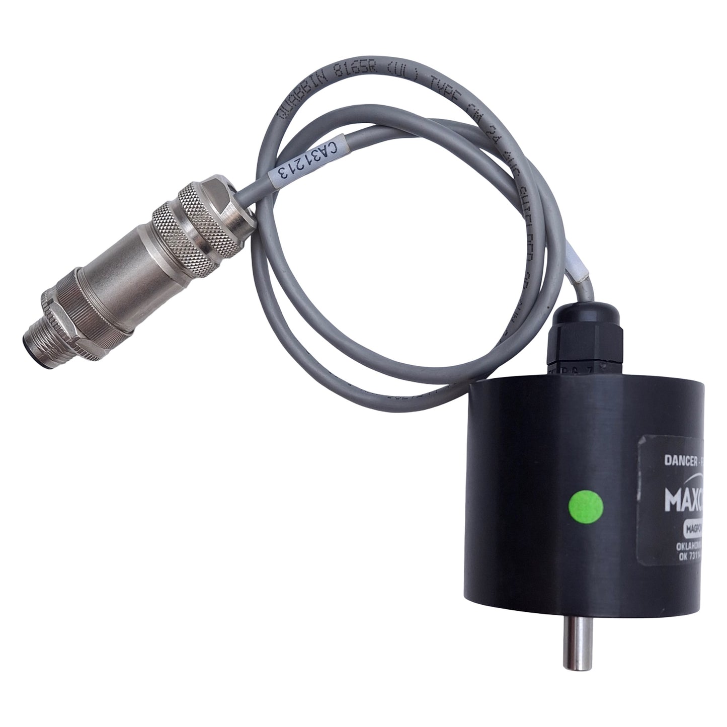 Used Maxcess DFP 2 Dancer/Follower Position Sensor 1k Ohms, ø0.25" Shaft, 5-Pin Male