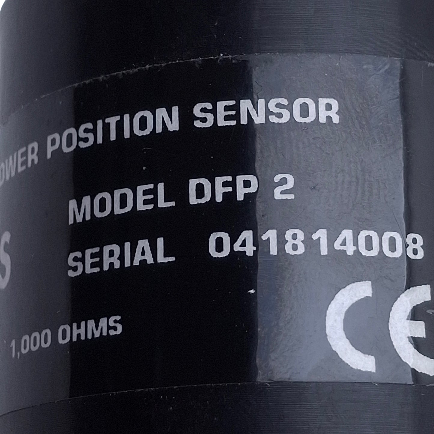 Used Maxcess DFP 2 Dancer/Follower Position Sensor 1k Ohms, ø0.25" Shaft, 5-Pin Male