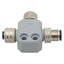 New – Open box Molex 84586-0017 Industrial Tee-Splitter Connector, 5-Pin M12 Male/Female, 4A
