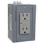 Used Hubbell DRUBGFI15AC DIN Rail Utility Box w/ Outlet, 2-Pole, 3-Wire, 15A 125VAC