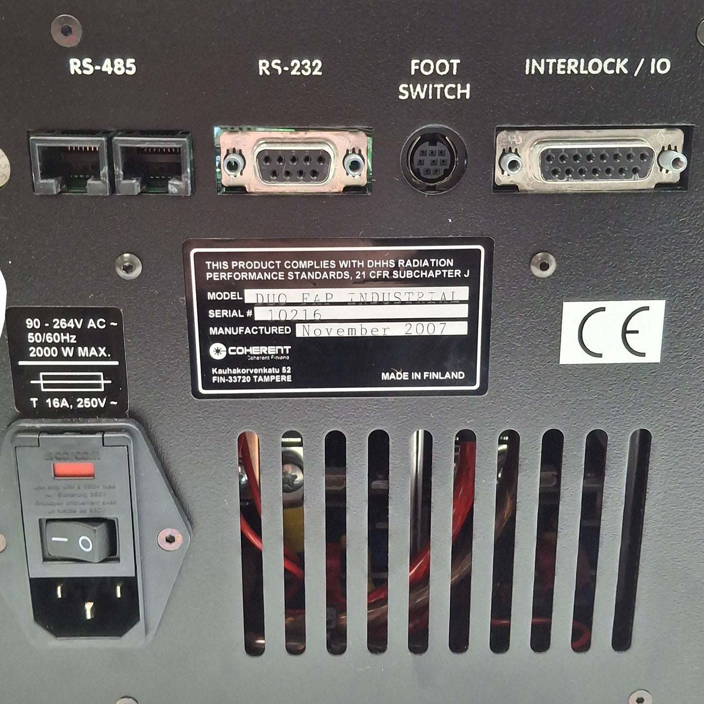 Seller refurbished Coherent Duo FAP Dual Fiber Optic Diode Laser System 2x 30W @ 800nm 115/230VAC