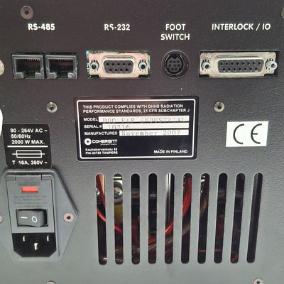 Seller refurbished Coherent Duo FAP Dual Fiber Optic Diode Laser System 2x 30W @ 800nm 115/230VAC