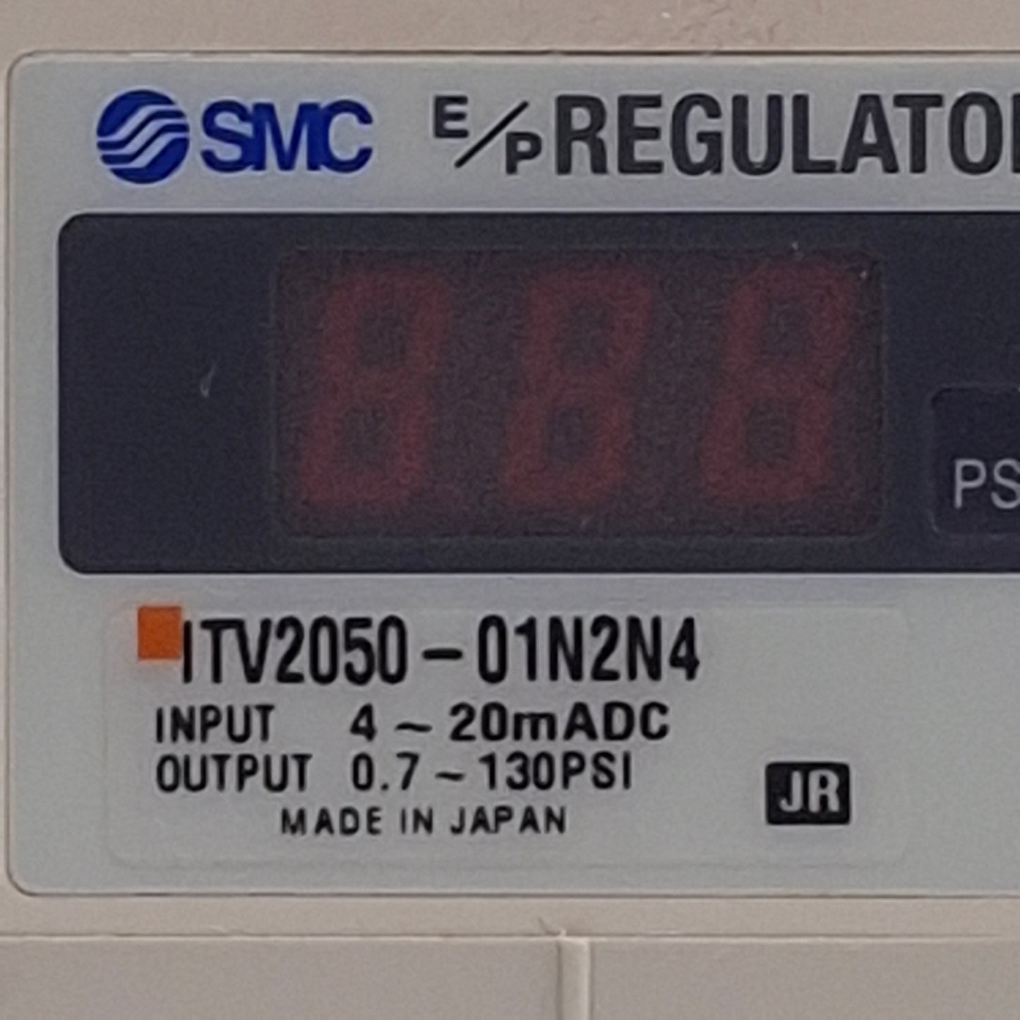 Used SMC ITV2050-01N2N4 Electro-Pneumatic Regulator 24VDC, 1/4" NPT, M12 4-Pin Male