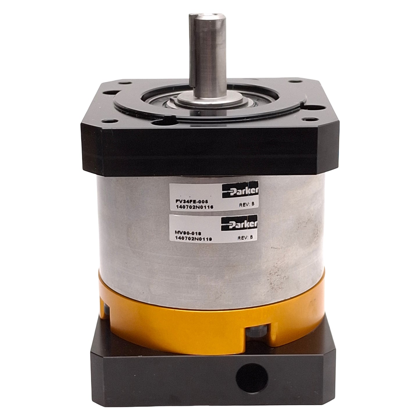 Used Parker PV34FE-005 Planetary Gearhead, 5:1 Ratio, 3500rpm, ø1/2in Shaft, NEMA 34