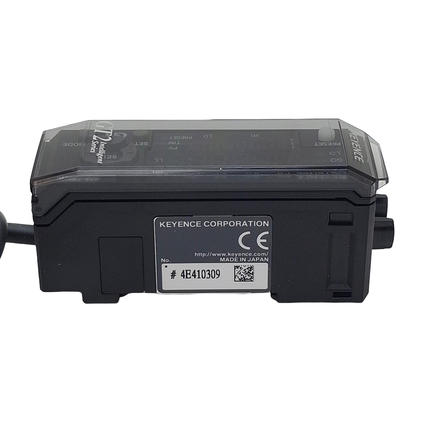 Used Keyence GT2-71MCP Amplifier Unit Sensor, PNP 4-20mA Out, 20-30VDC, GT2-CA2M 0.3m
