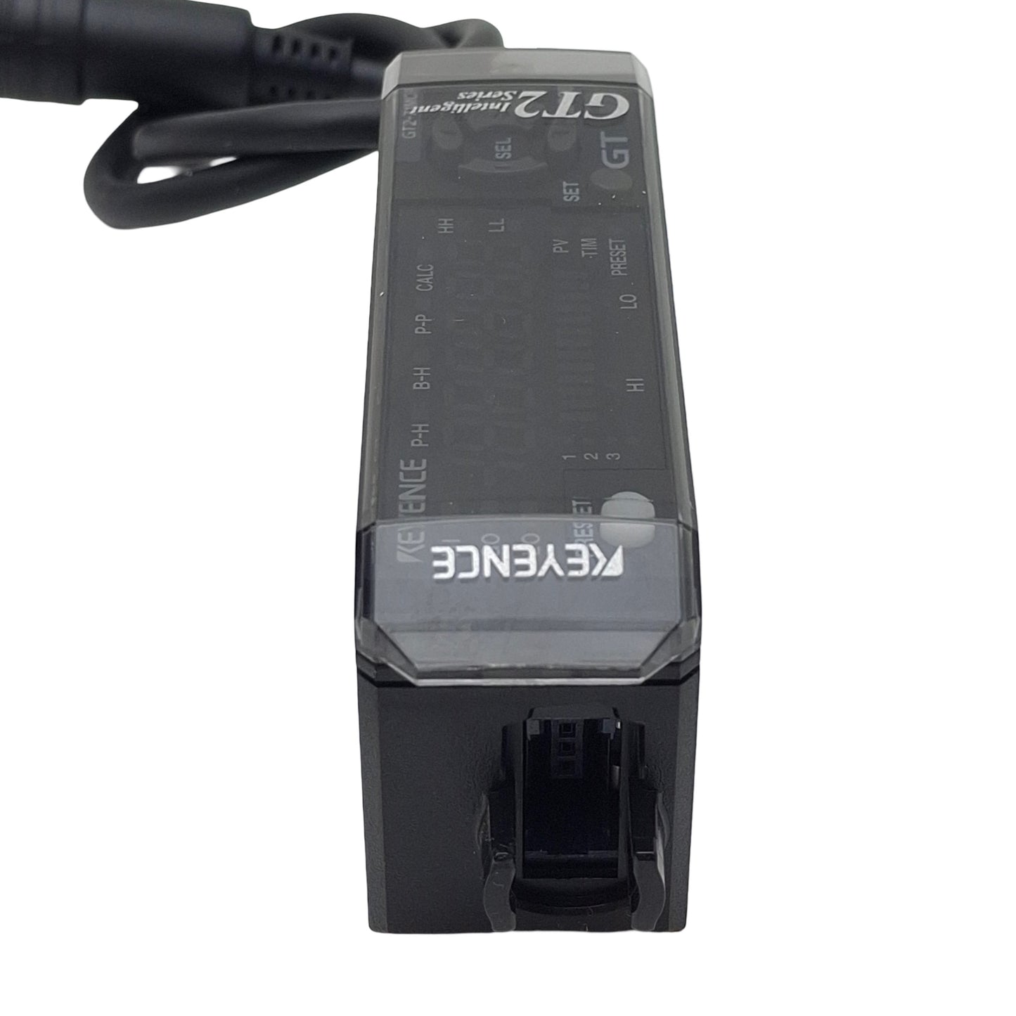 Used Keyence GT2-71MCP Amplifier Unit Sensor, PNP 4-20mA Out, 20-30VDC, GT2-CA2M 0.3m