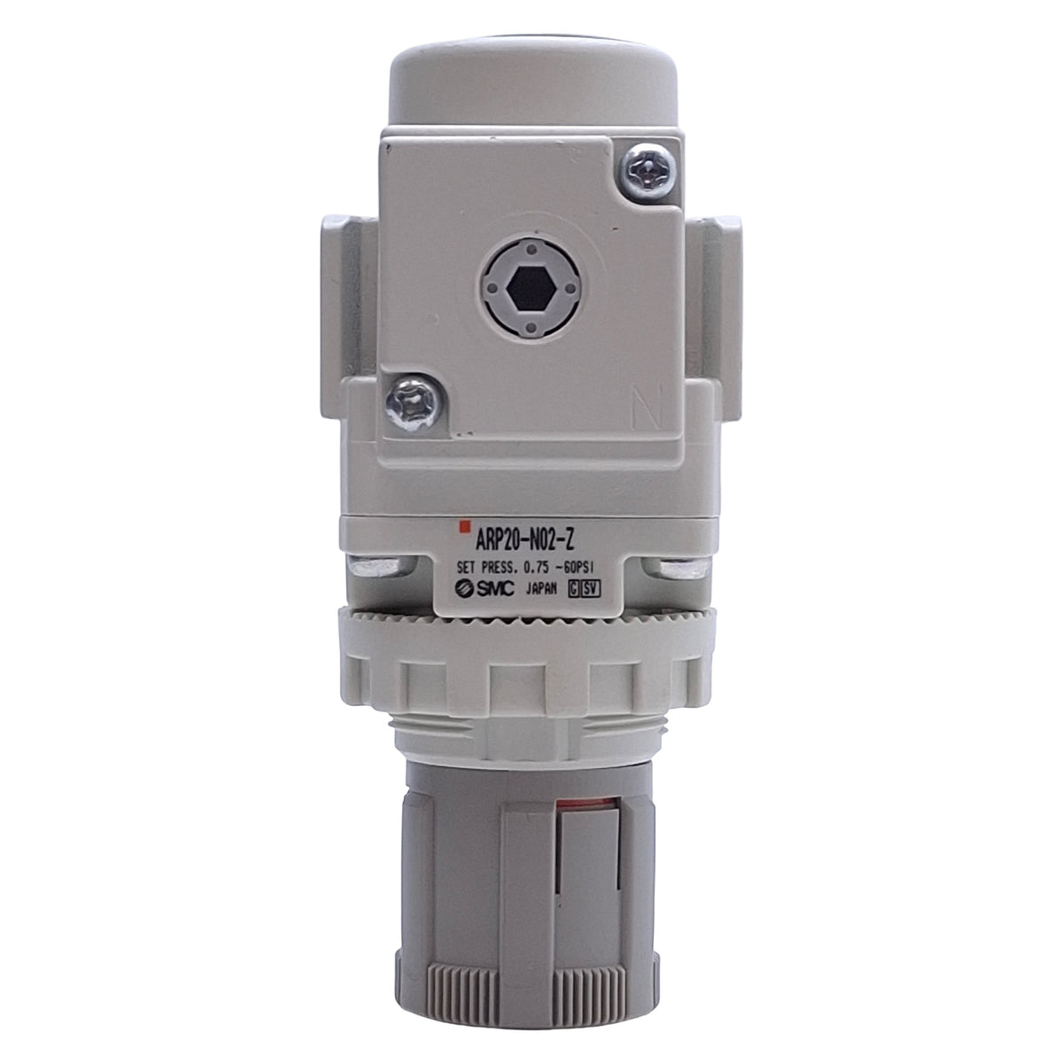 Used SMC AP20-N02-Z Pneumatic Regulator 0.75-60psi Set Pressure, 1/4" NPT Port
