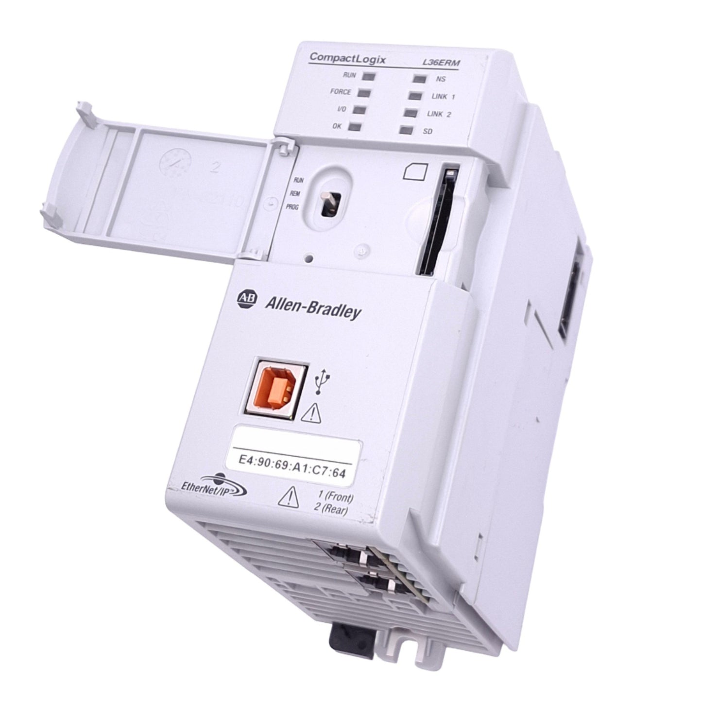 Used Allen Bradley 1769-L36ERM CompactLogix Motion Controller, EtherNet/IP, 24VDC