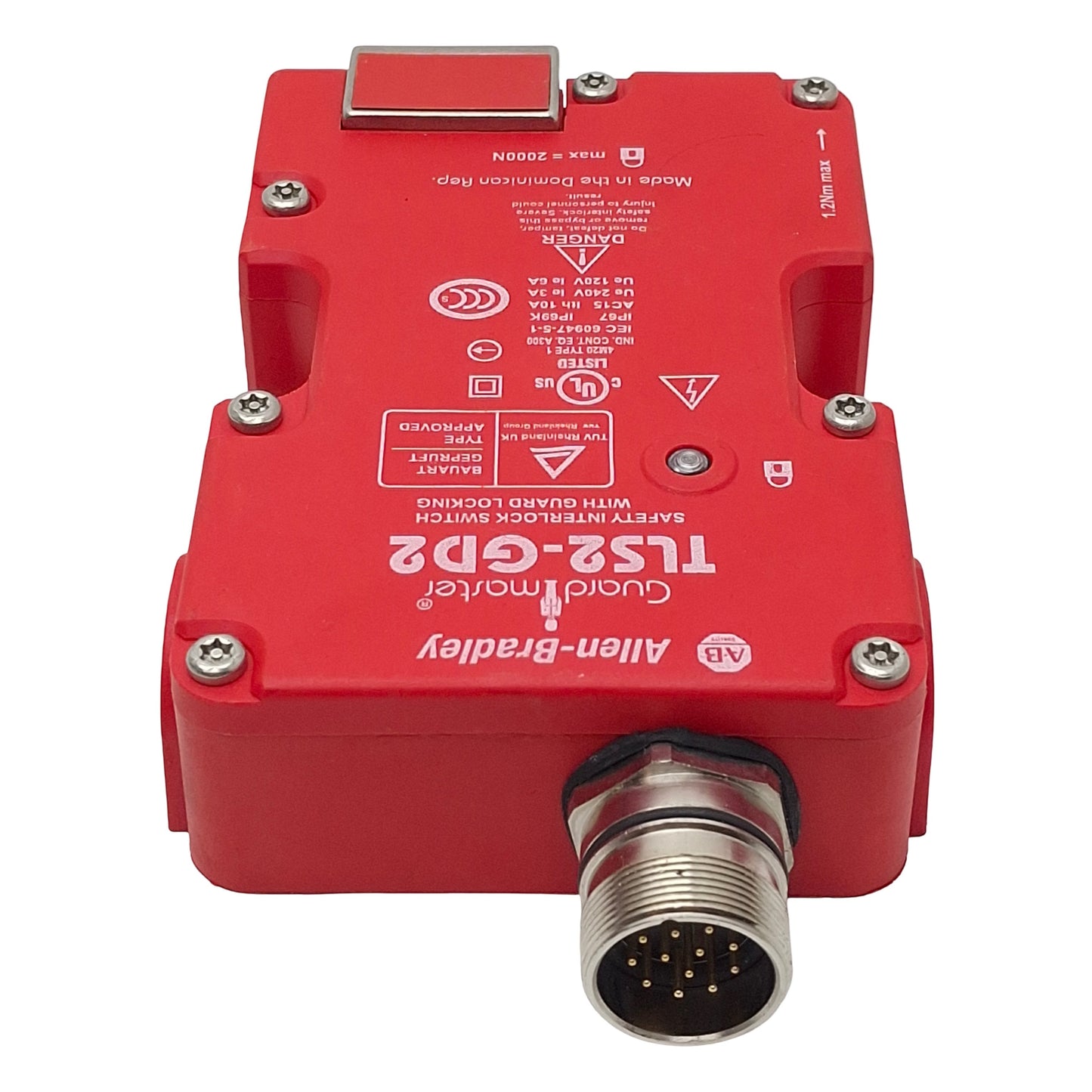 New – Open box Allen Bradley 440G-T27241 TLS2-GD2 GuardMaster Safety Interlock Switch, *No Key*