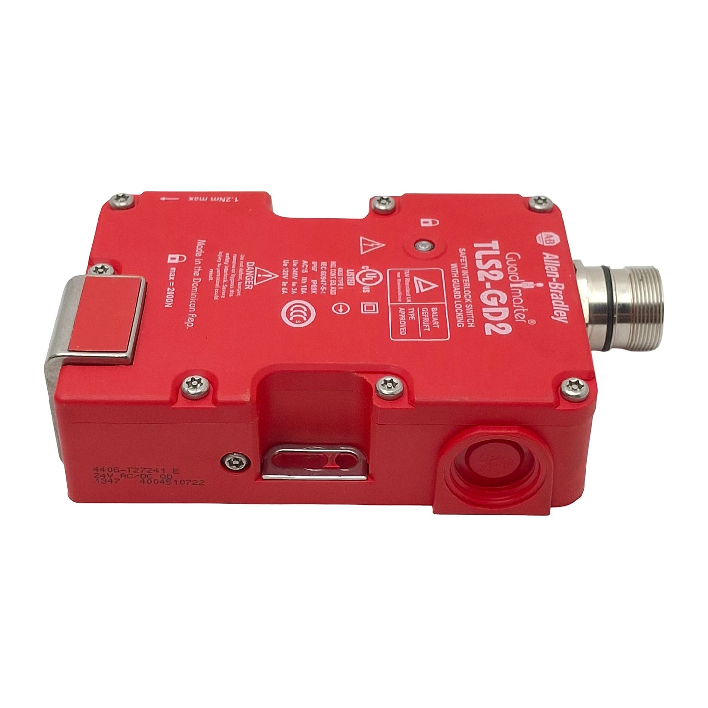 New – Open box Allen Bradley 440G-T27241 TLS2-GD2 GuardMaster Safety Interlock Switch, *No Key*