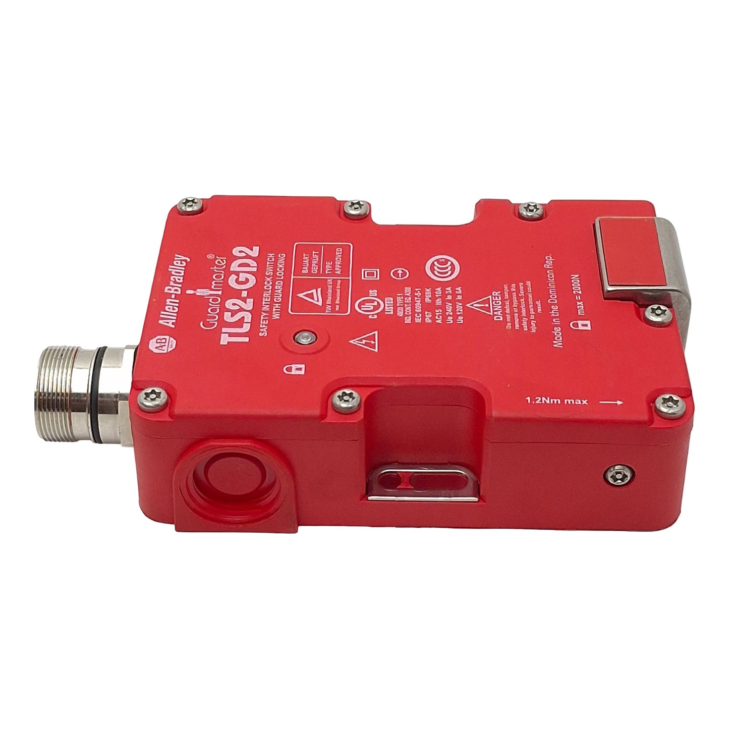 New – Open box Allen Bradley 440G-T27241 TLS2-GD2 GuardMaster Safety Interlock Switch, *No Key*