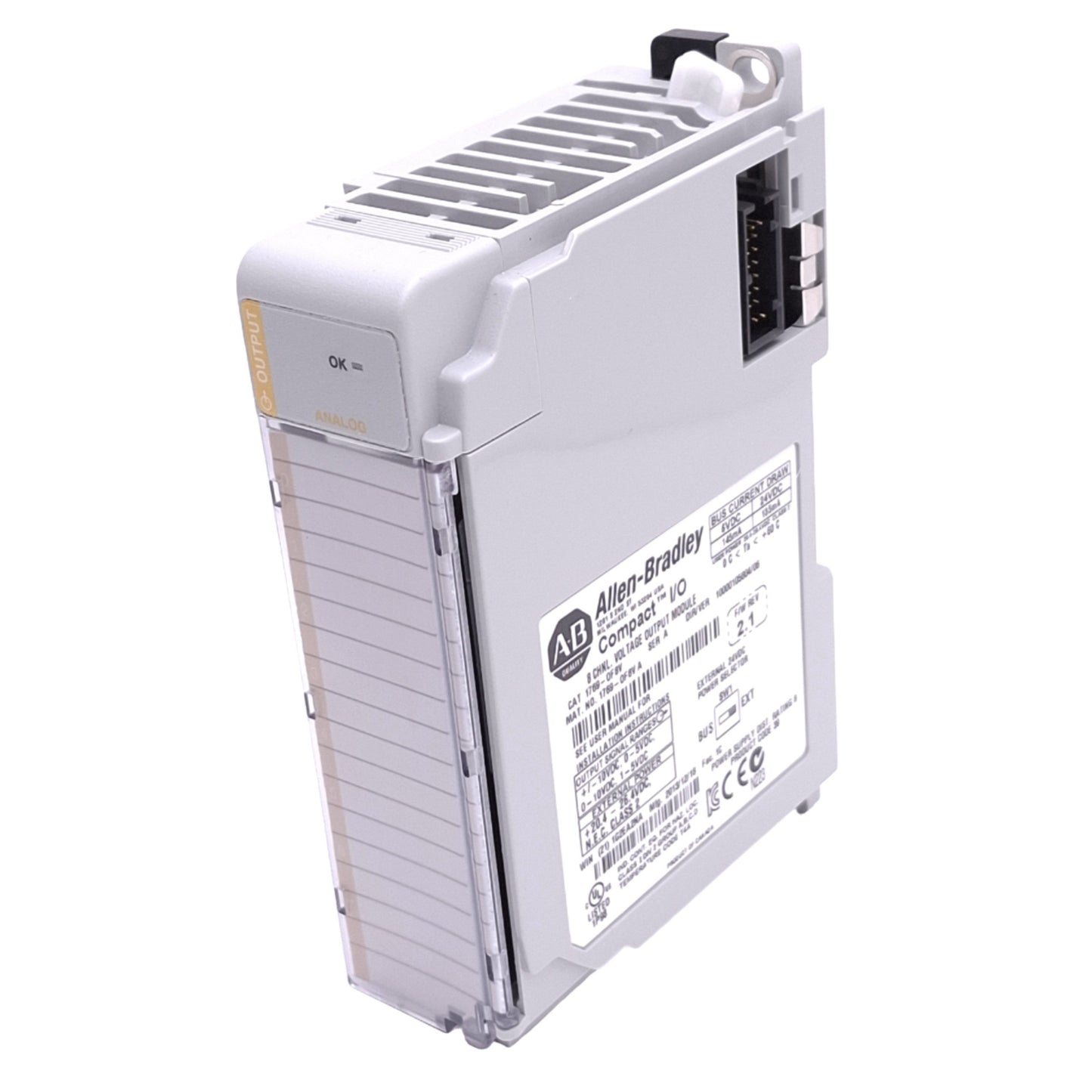 Used Allen Bradley 1769-OF8C CompactLogix Analog Output Module, 8-Channel, 24VDC