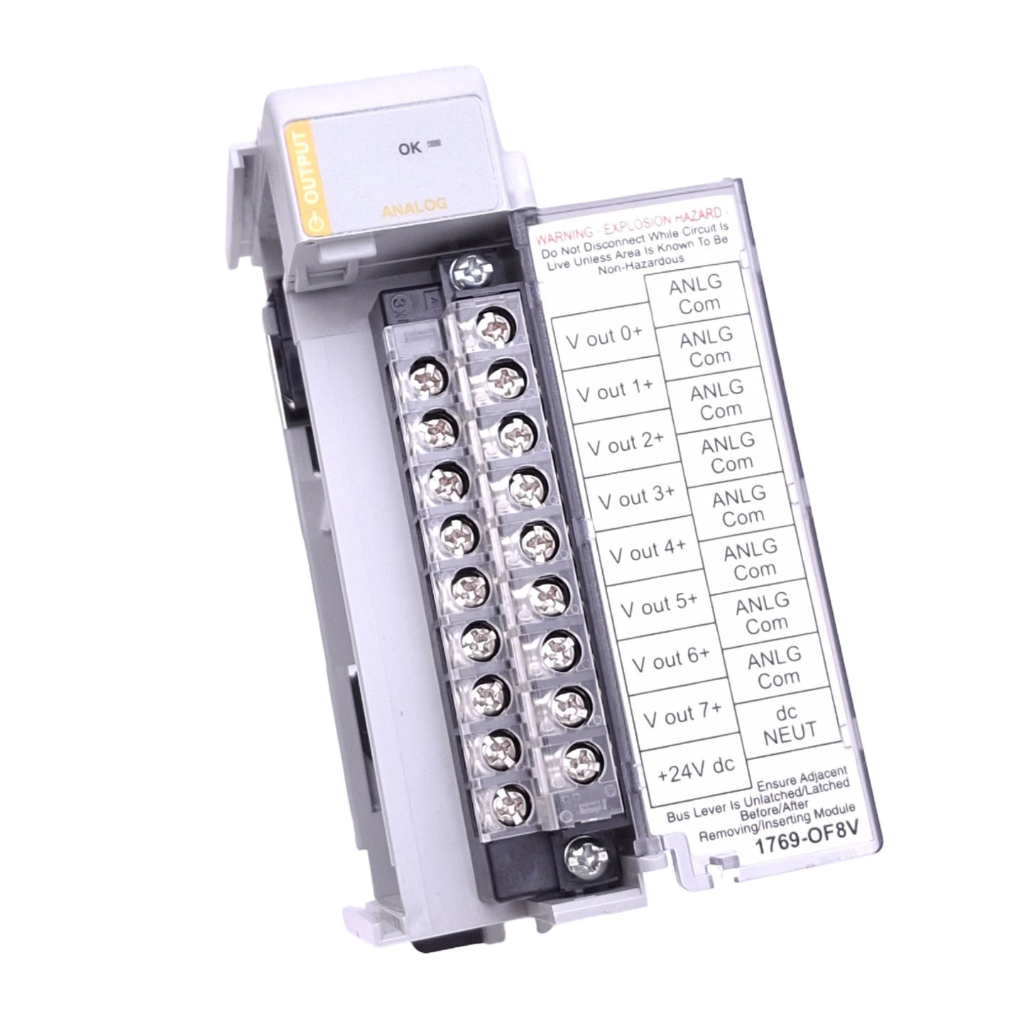 Used Allen Bradley 1769-OF8C CompactLogix Analog Output Module, 8-Channel, 24VDC