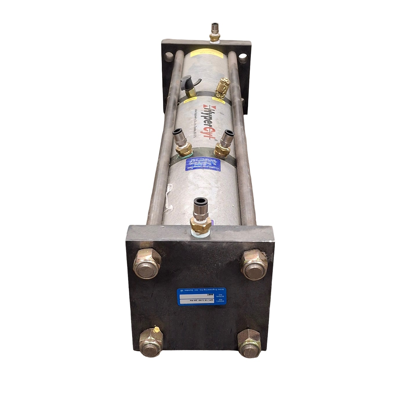 Used Hypercyl HPI-15-3.00-.25-FH In-Line Cylinder, 3in Stroke, 0.25in Power Stroke