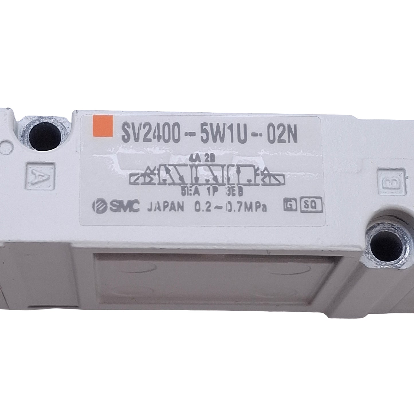Used SMC SV3100-5W1U Solenoid Valve 2-Position 5-Ports, 0.2-0.7MPa, 24VDC Coil