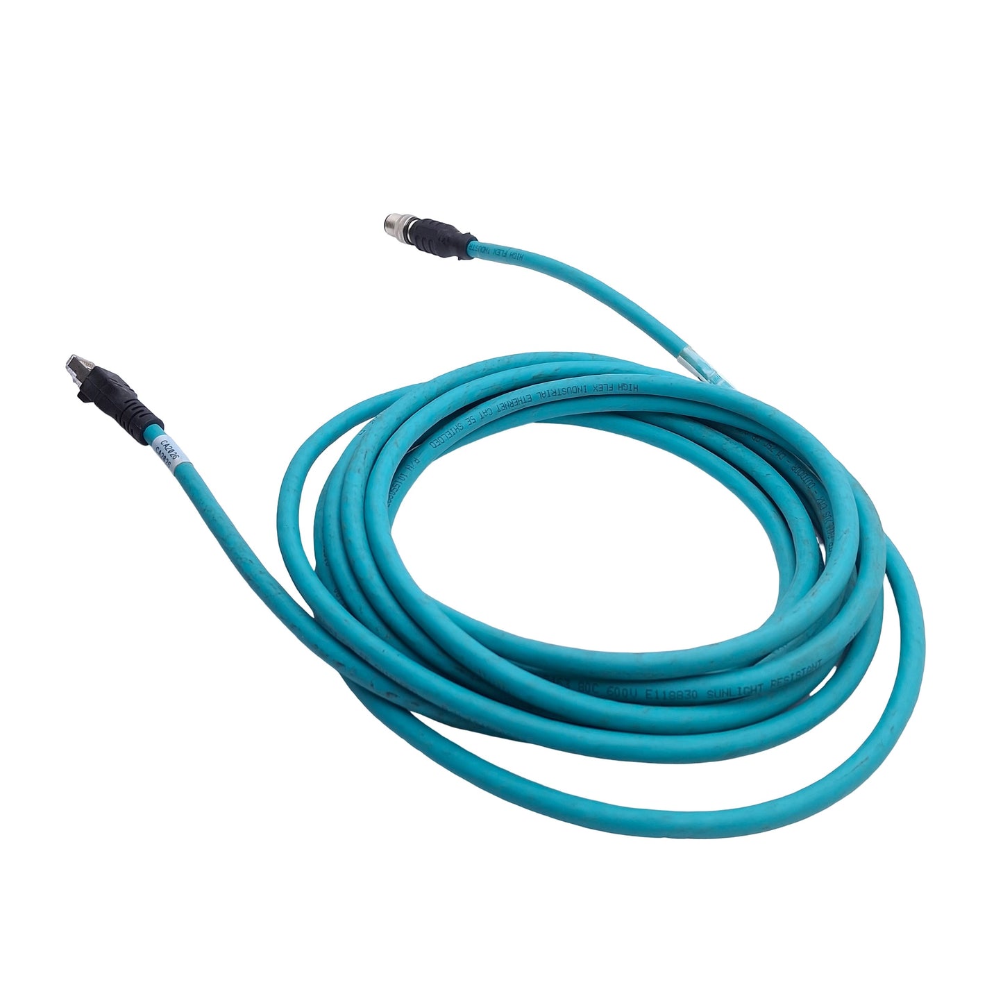 Used Turck RSS RJ45S 841-5M Industrial Ethernet Cable RJ45 to M12 8-Pin A-Coded