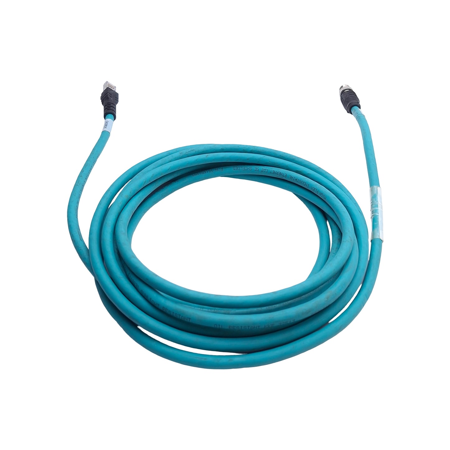 Used Turck RSS RJ45S 841-5M Industrial Ethernet Cable RJ45 to M12 8-Pin A-Coded