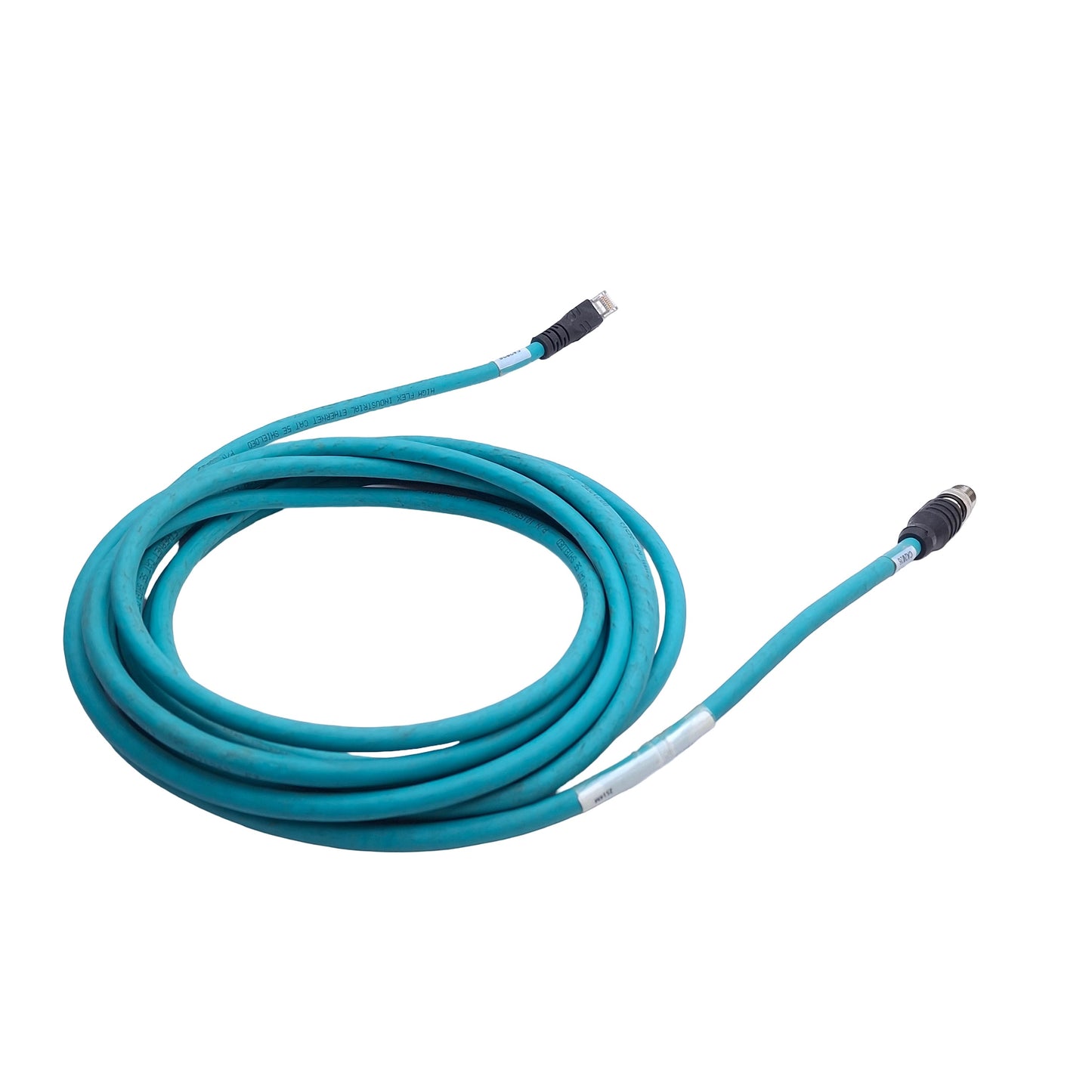 Used Turck RSS RJ45S 841-5M Industrial Ethernet Cable RJ45 to M12 8-Pin A-Coded