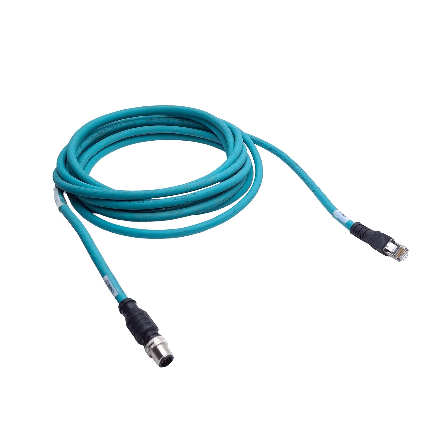 Used Turck RSS RJ45S 841-5M Industrial Ethernet Cable RJ45 to M12 8-Pin A-Coded