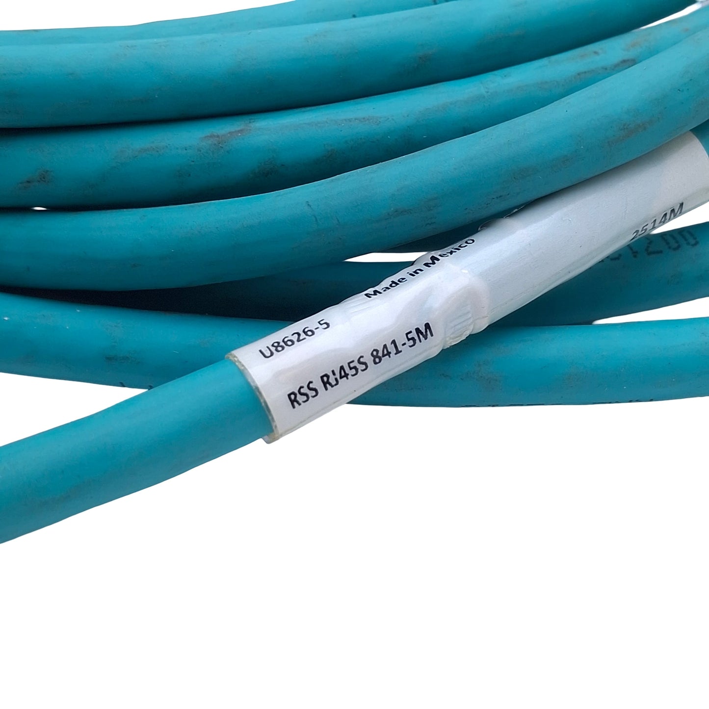Used Turck RSS RJ45S 841-5M Industrial Ethernet Cable RJ45 to M12 8-Pin A-Coded