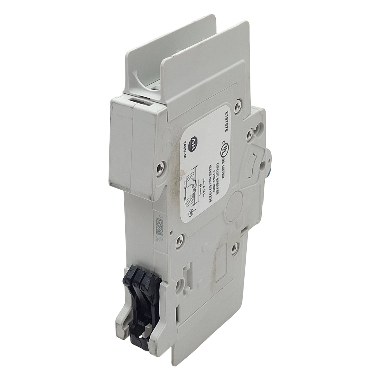 Used Allen Bradley 1489-M1C100 Circuit Breaker, 1-Pole, C-Curve, 10A 277VAC/48VDC
