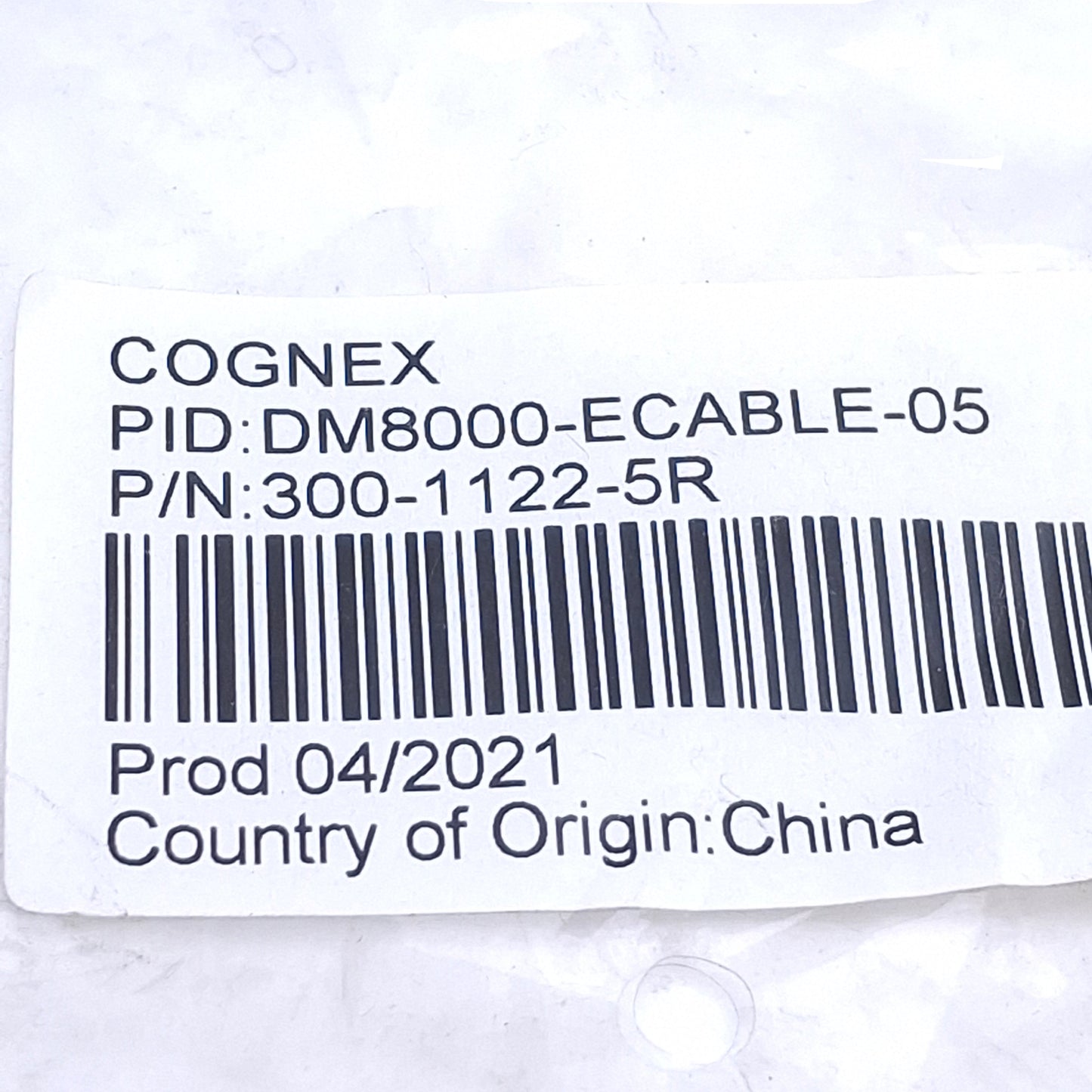 New Cognex 300-1122-5R Dataman Barcode Reader Scanner Ethernet Cable, 5m, RJ45