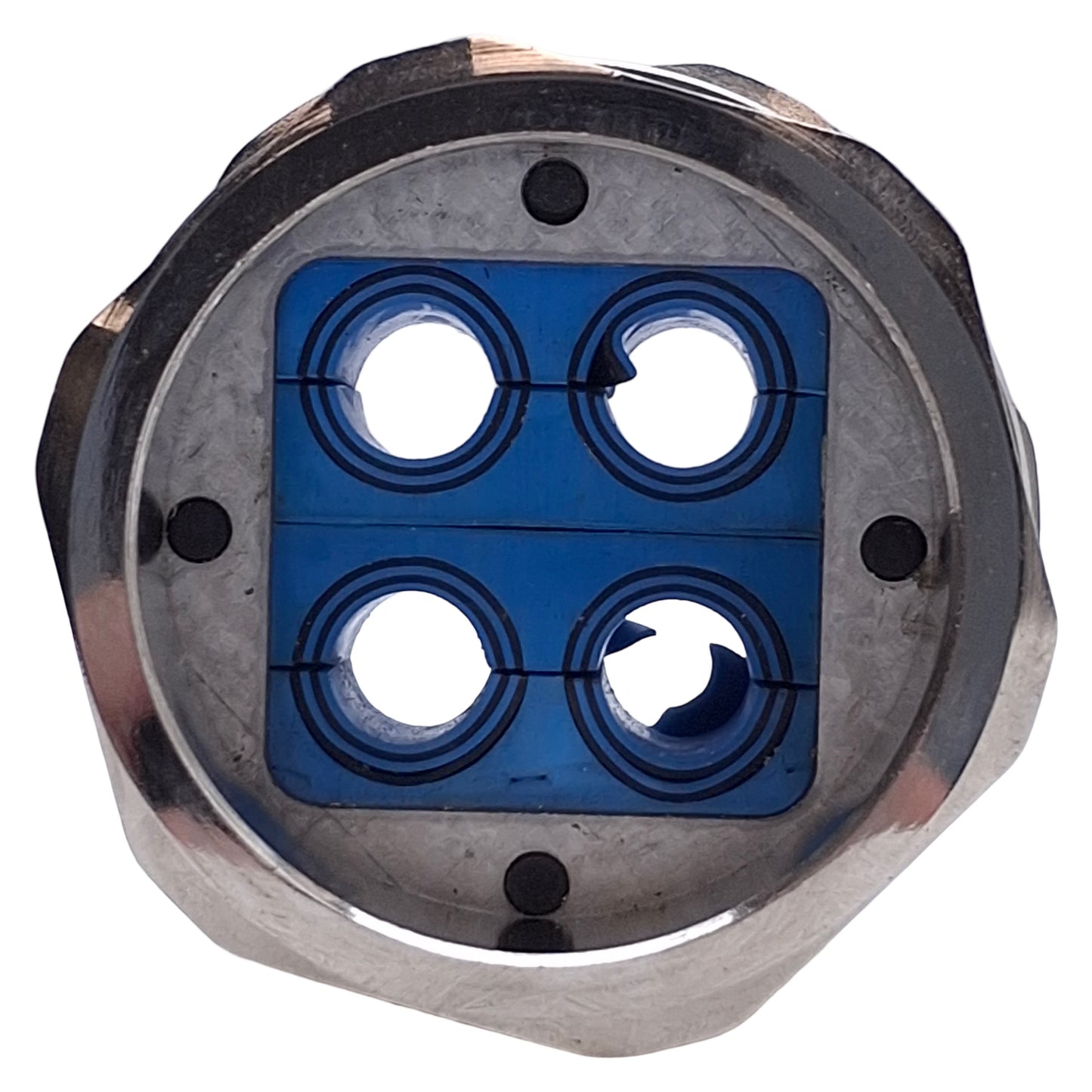 Used Roxtec RG M63/4 Circular 4-Gland Knock-Out Bulkhead Cable Entry Seal Ø3.5-16.5mm