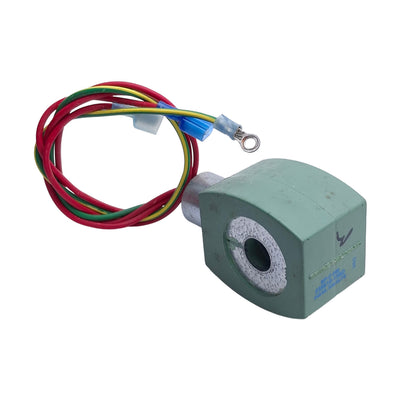 Used ASCO 238610-158D MP-C-080 Red Hat Solenoid Coil 220/240VAC 50-60Hz, 9/16" ID
