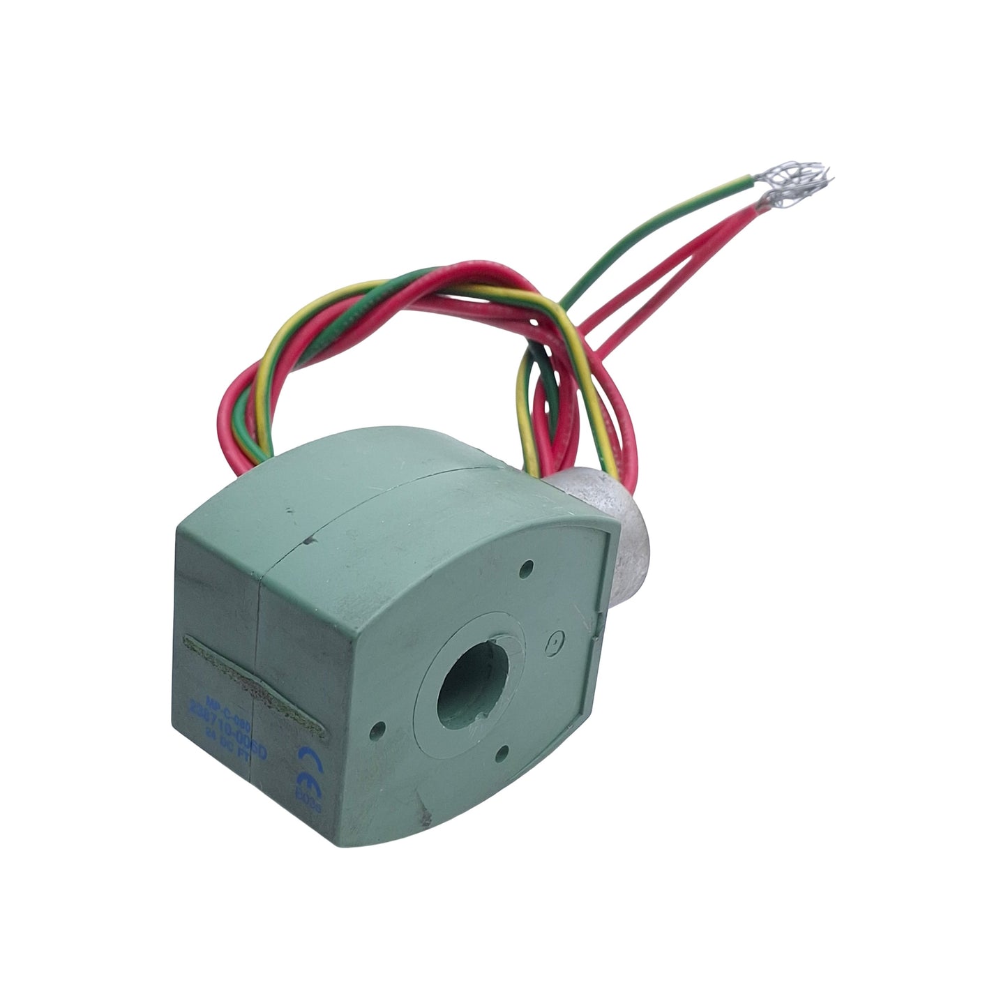 Used ASCO 238610-006D MP-C-080 Red Hat Solenoid Coil, Coil Voltage: 24VDC, 9/16" ID