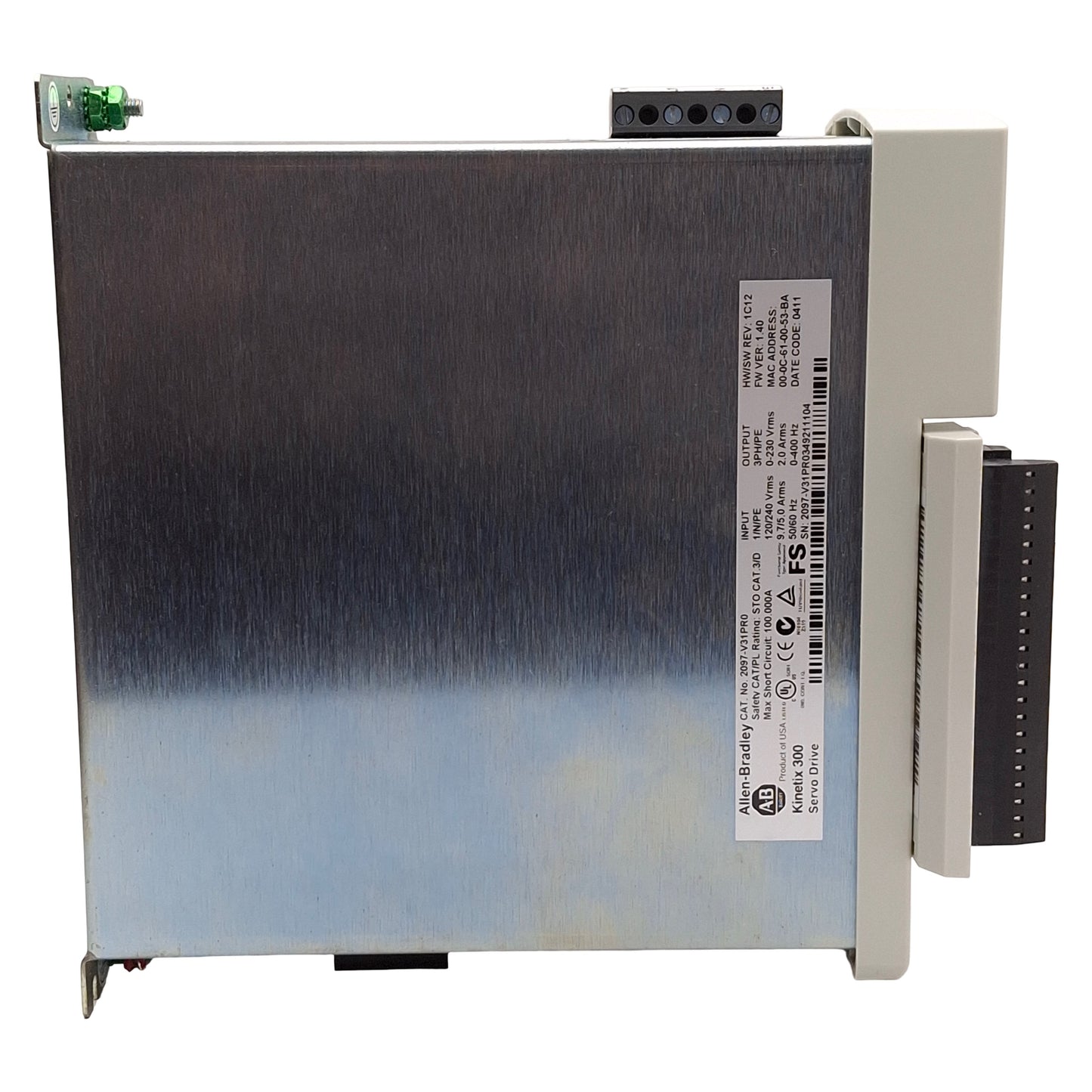 Used Allen Bradley 2097-V31PR0 Kinetix 300 Servo Drive, 0.4kW, 120/240VAC Input