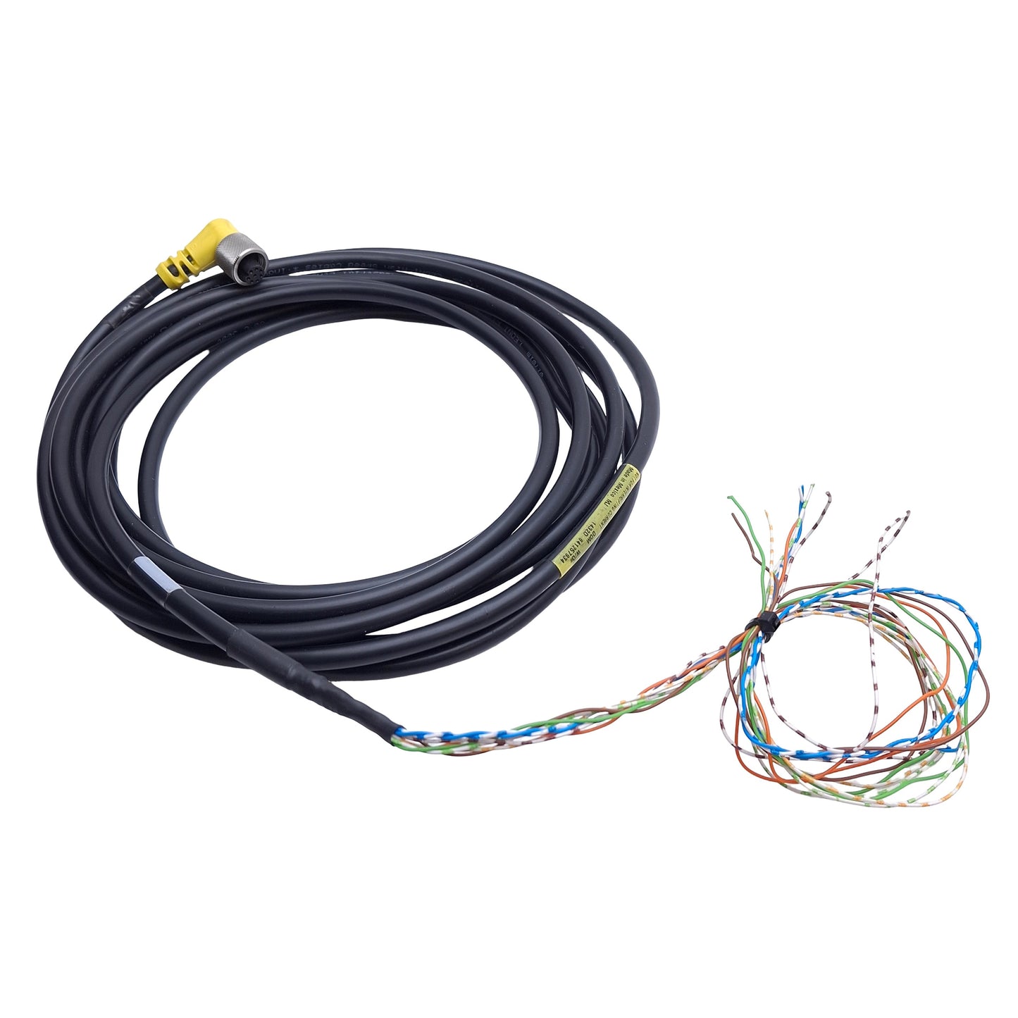 Used Cognex 849010402 In-Sight Vision Camera Cable, M12 8-Pin 45° Key, 15ft Length