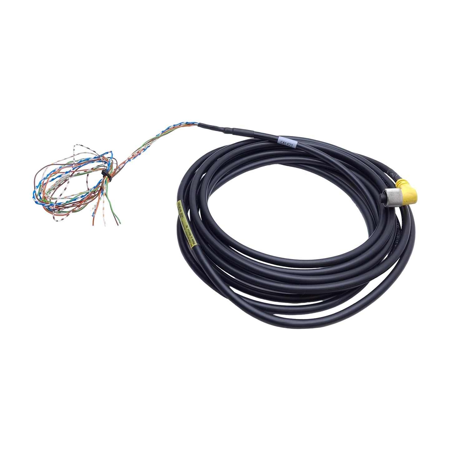 Used Cognex 849010402 In-Sight Vision Camera Cable, M12 8-Pin 45° Key, 15ft Length