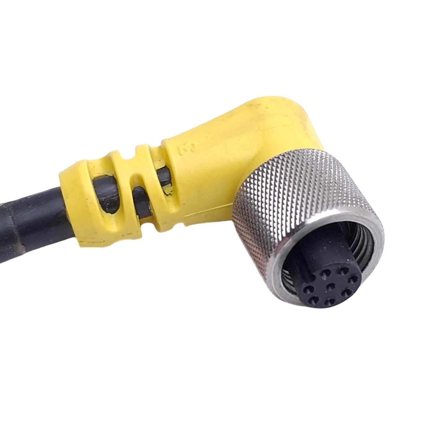 Used Cognex 849010402 In-Sight Vision Camera Cable, M12 8-Pin 45° Key, 15ft Length