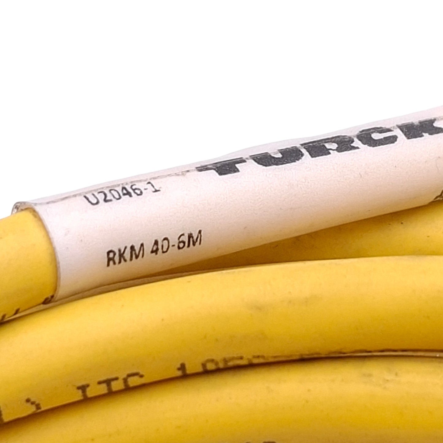 Used Lot of 2 Turck RKM 40-6m Mini Fast Single Ended Cordset 7/8in 4-Pin, 16ft Length