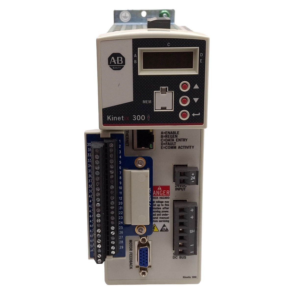 Used Allen Bradley 2097-V31PR2 Kinetix 300 Servo Drive, 0.8kW, 120/240VAC Input