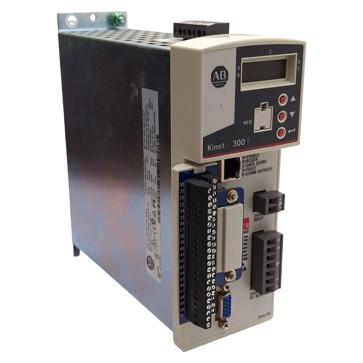 Used Allen Bradley 2097-V31PR2 Kinetix 300 Servo Drive, 0.8kW, 120/240VAC Input