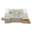 Used Omron P7SA-10F-ND Relay Socket, 10-Positions, 6A Per Pole, 250VAC, DIN Rail