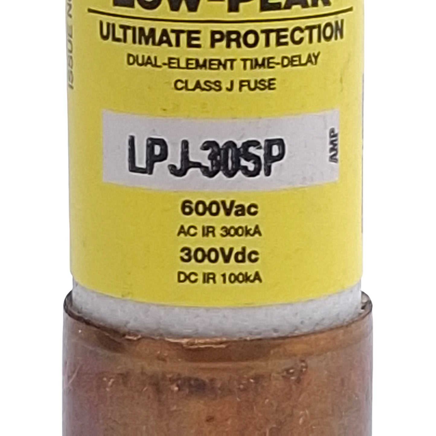 Used Lot of 3 Bussmann LPJ-30SP Time-Delay Fuse, Class J, 30A, 600VAC 300VDC
