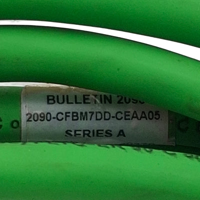 Used Allen Bradley 2090-CFBM7DD-CEAA05 Feedback Cable for MP-Series Servo Motors, 5m