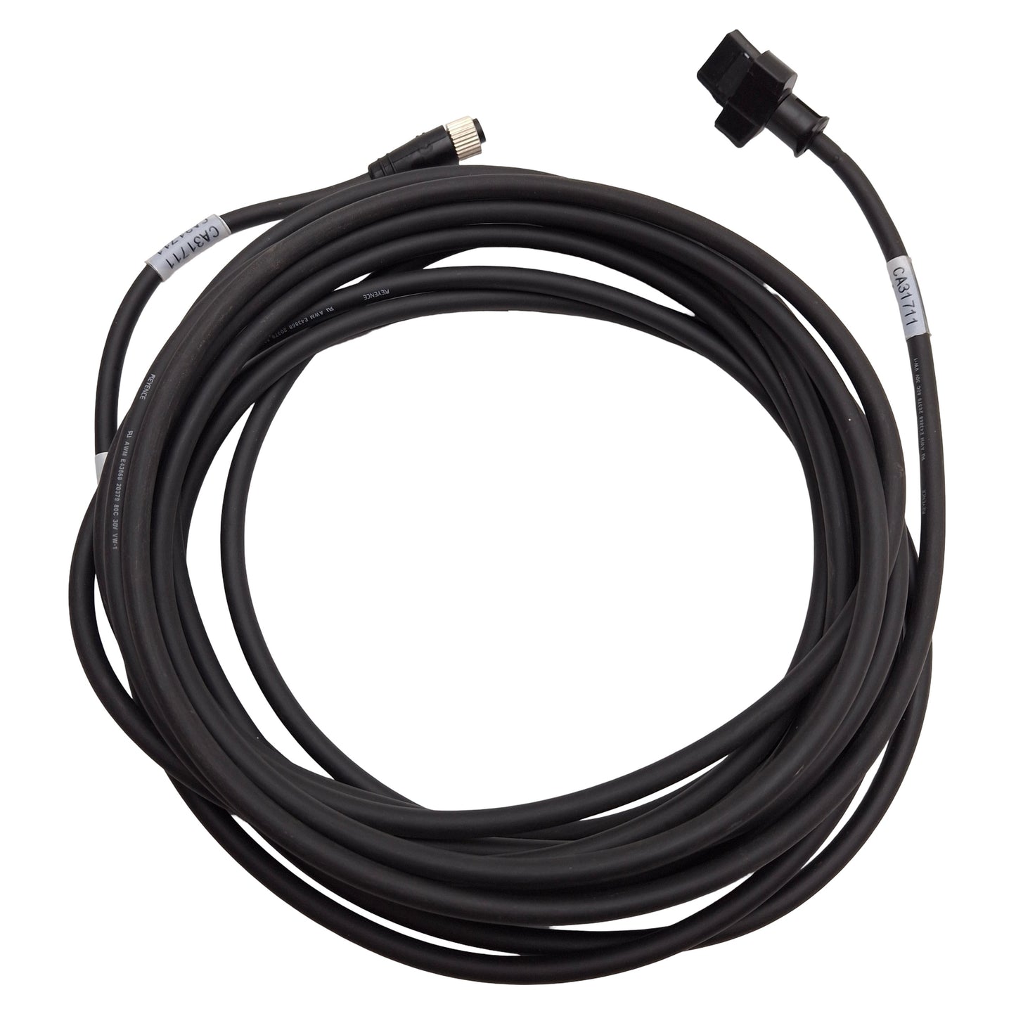 Used Keyence GT2-CH5M Sensor Head Cable, Straight Type, M8 4-Pin Female, 5.0m
