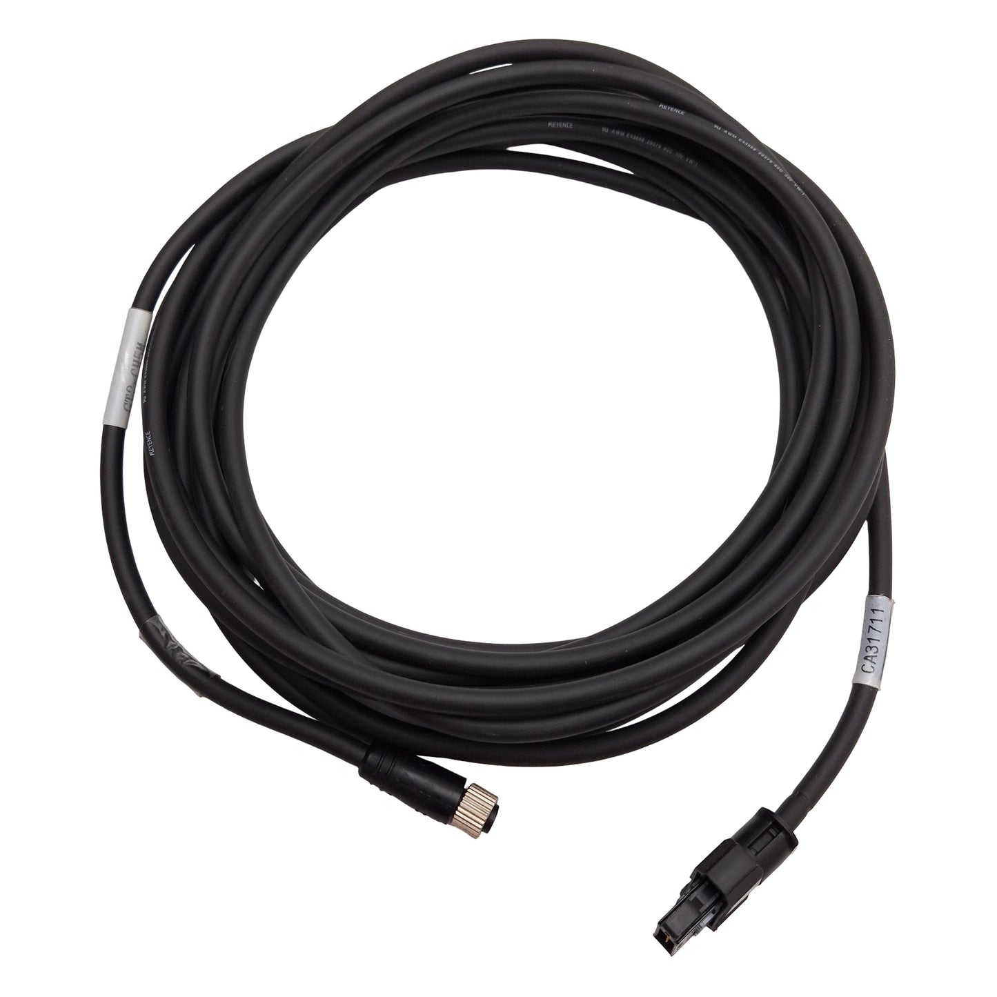 Used Keyence GT2-CH5M Sensor Head Cable, Straight Type, M8 4-Pin Female, 5.0m