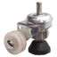 Used Lot of 2 Sigerist Stem Mount Swivel Leveling Caster, ø40mm Wheel, M10x1.5 Thread