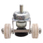 Used Lot of 2 Sigerist Stem Mount Swivel Leveling Caster, ø40mm Wheel, M10x1.5 Thread