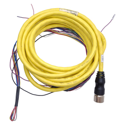 Used Allen Bradley 889M-F12AH-5 Cordset, M23 12-Pin Female to Flying Leads, 5m