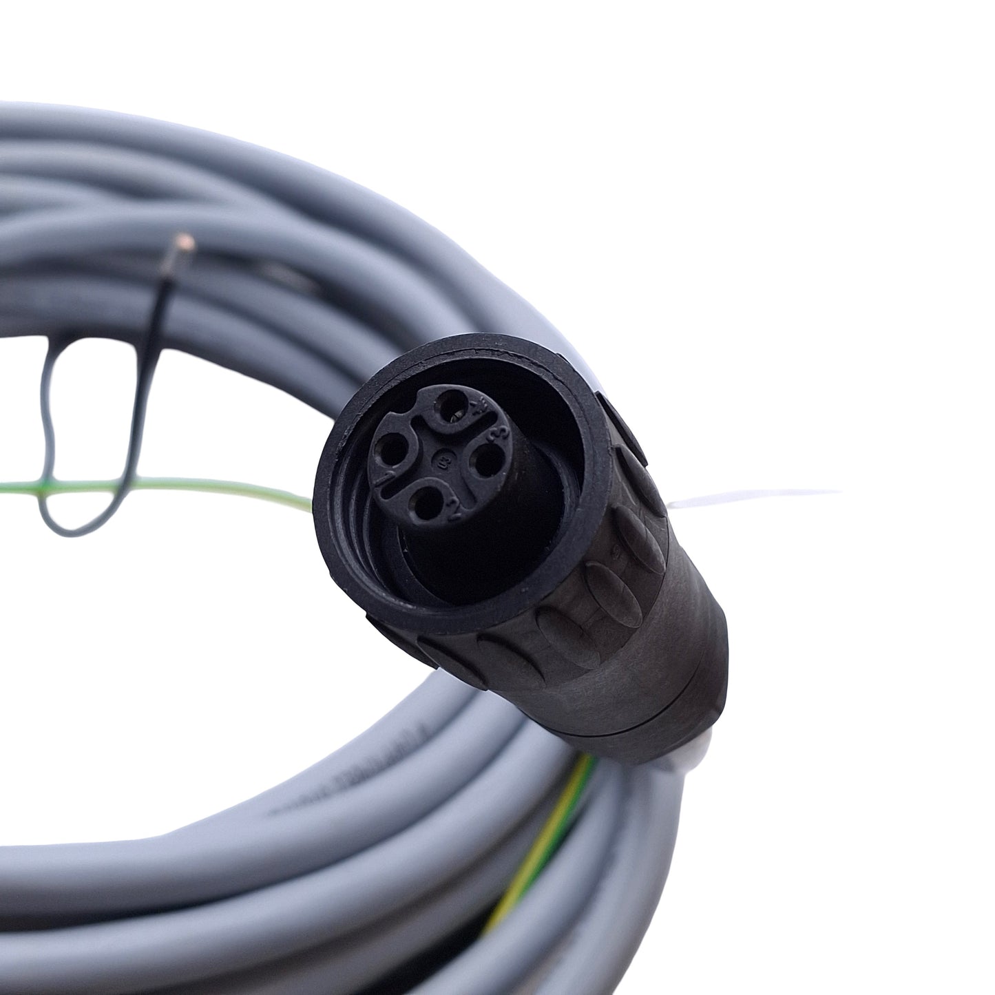 Used Lappkabel 201849-005 Motor Power Cable, 4-Pin Female to Flying Leads, 3.5 Meters