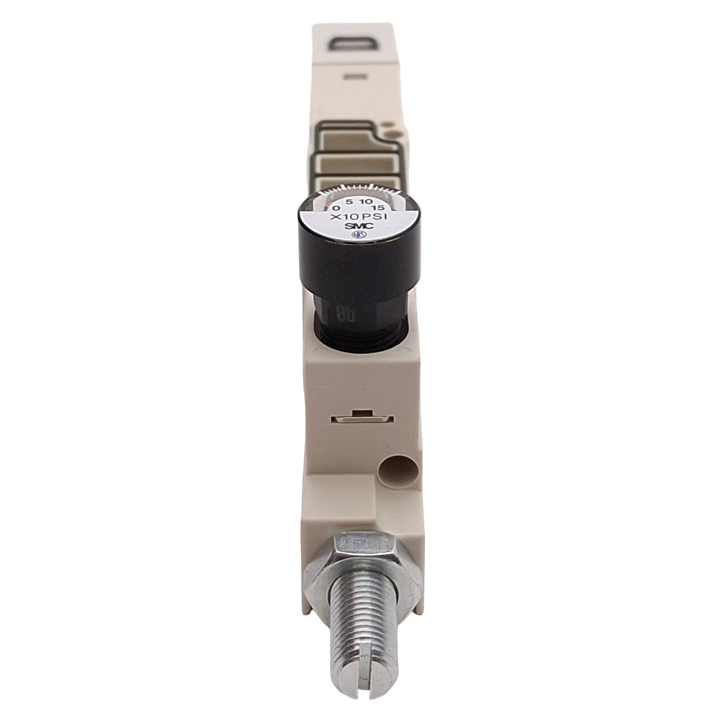 Used SMC SV2000-N0-P Manifold Interface Regulator, 14-100psi Set, 0-150psi Gauge