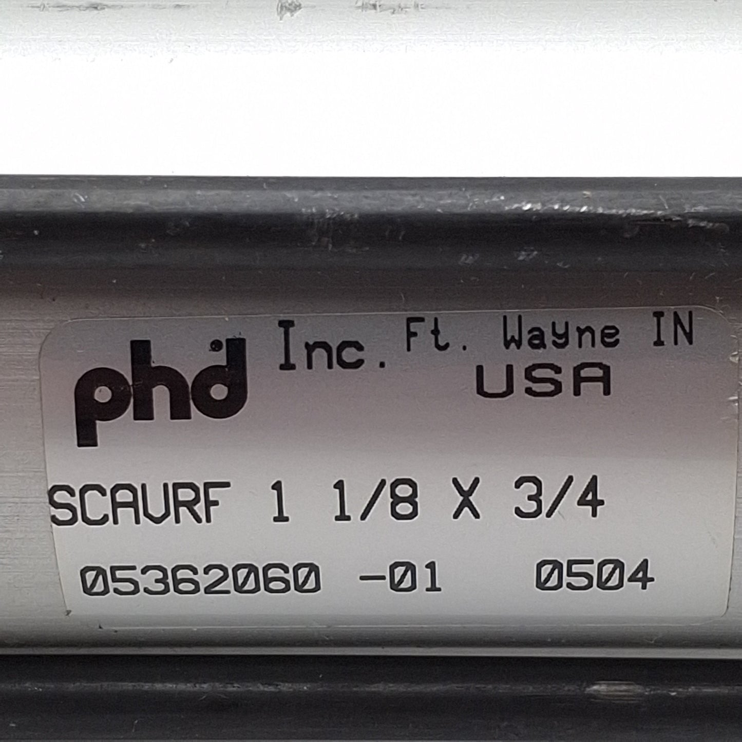 New PHD SCAVRF11/8X3/4 Spring Extended Cylinder, ø1-1/8" Bore, 3/8" Stroke, 1/8" NPT