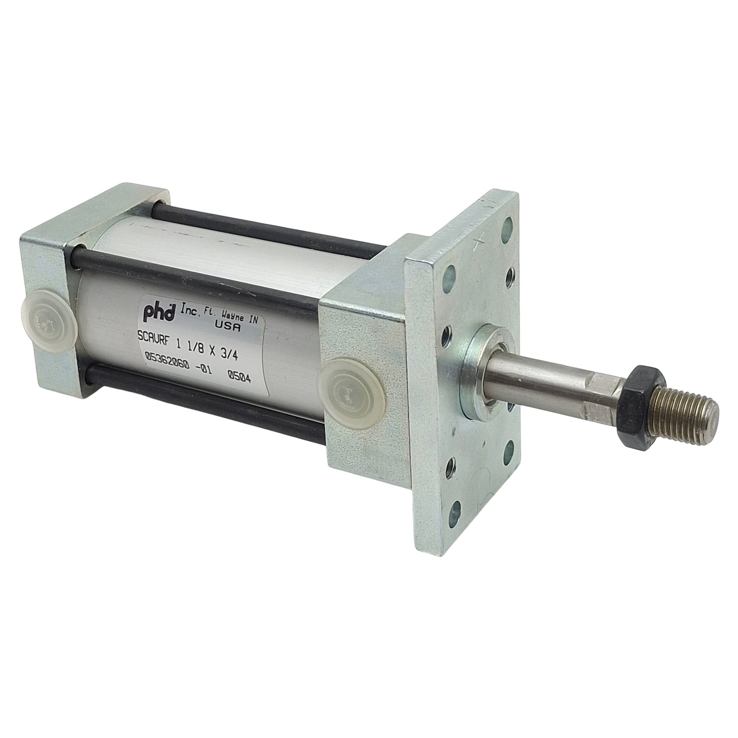 New PHD SCAVRF11/8X3/4 Spring Extended Cylinder, ø1-1/8" Bore, 3/8" Stroke, 1/8" NPT