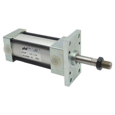 New PHD SCAVRF11/8X3/4 Spring Extended Cylinder, ø1-1/8" Bore, 3/8" Stroke, 1/8" NPT